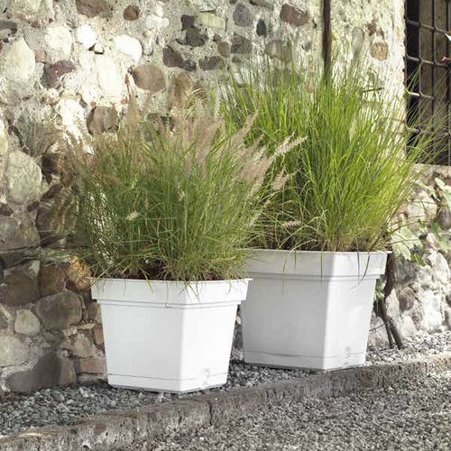 Vaso da giardino in plastica - STILL - TeraPlast - da appoggio / quadrato
