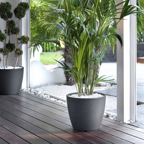 Vaso da giardino in plastica - RING  - TeraPlast - da appoggio / rotondo
