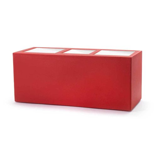 Fioriera in plastica - SCHIO CASSA - TeraPlast - rettangolare / con irrigazione automatica / contemporanea