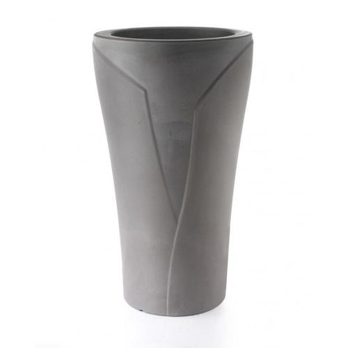 Vaso da giardino in plastica - TULIPANO - TeraPlast - da appoggio / rotondo
