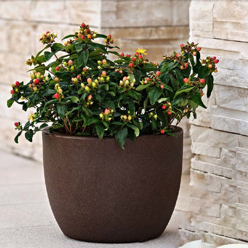 Vaso da giardino in terracotta - BOLD ARES - TeraPlast - rotondo / per uso residenziale
