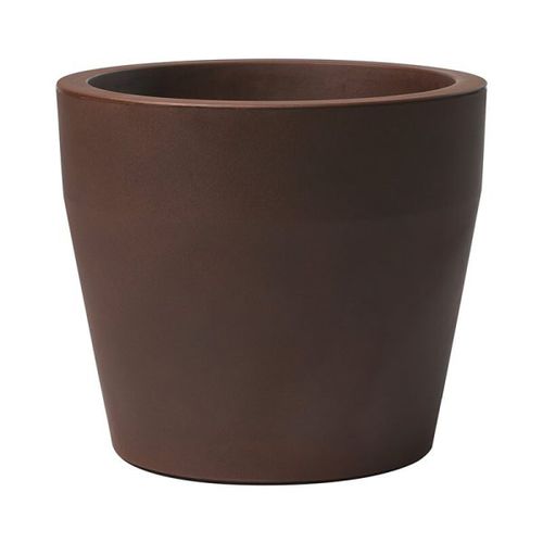 Vaso da giardino in polietilene rotostampato - Acquario - PASQUINI & BINI - rotondo / per uso residenziale / marrone