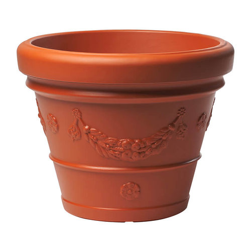 Vaso da giardino in laterizio - Idra - PASQUINI & BINI - in plastica / rotondo / per uso residenziale