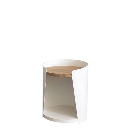 Comodino contemporaneo - ARMAND - Résistub Productions - in rovere / in MDF / in acciaio