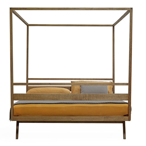 Letto a baldacchino - BALLERINO - Plinio il Giovane - matrimoniale / contemporaneo / in legno