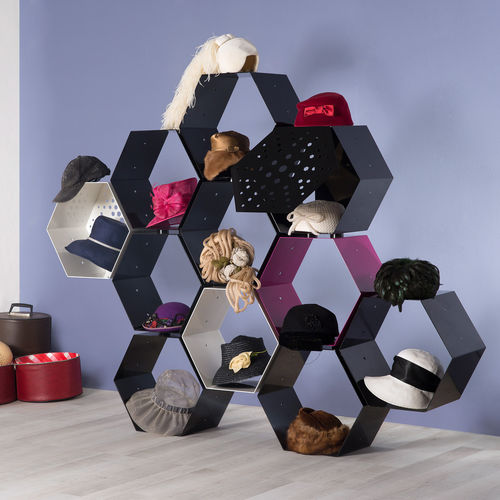 Scaffale modulare - HONEY WAY - Officinanove - contemporaneo / in acciaio / nero