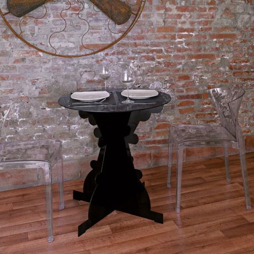 Tavolo contemporaneo - ARTÙ 75 - Officinanove - in lamiera / con supporto in lamiera di acciaio / rotondo