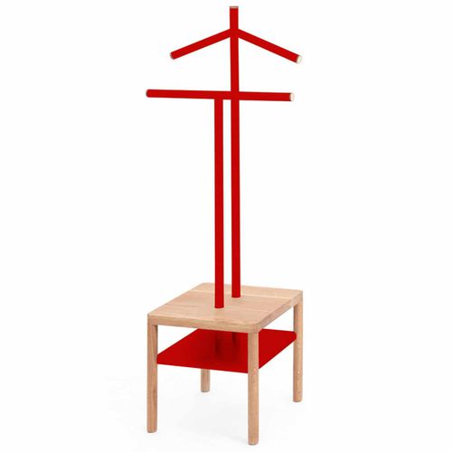 Servo muto a pavimento - JAMES SQUARE - Officinanove - con piedi / in acciaio / in legno
