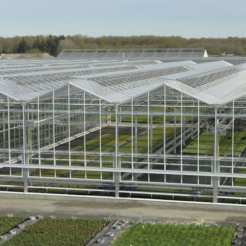 Serra contract - LARGE BAY - CMF GROUPE - da giardinaggio / a campata multipla / in plastica