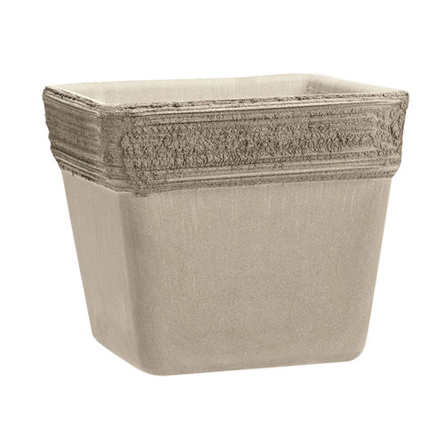 Vaso da giardino in terracotta - VULCANO GRAFFIATO - DEGREA - quadrato