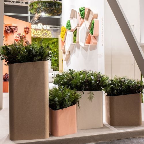 Fioriera in fibra di poliestere - ILLA - Greenarea - modulabile / fatta a mano / 100% riciclabile