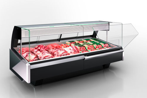 Vetrina refrigerata espositiva - MISSOURI ENIGMA MC 122 MEAT OS M/A - Hitline - per negozio / in acciaio inox / con sportello