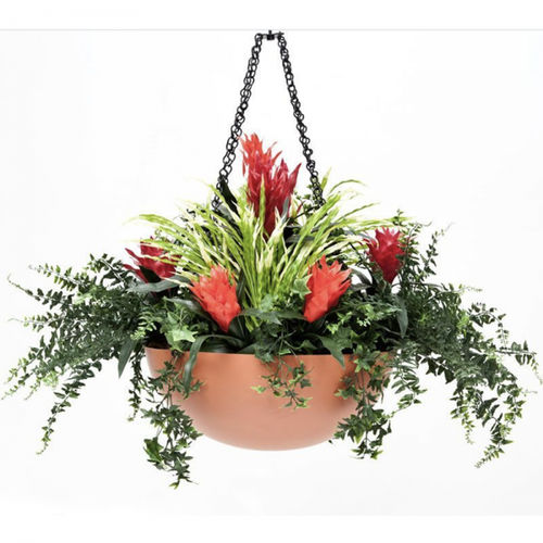 Vaso da giardino in fibra di vetro - TROPICAL - PLANTERS UNLIMITED - sospeso / rotondo / contract