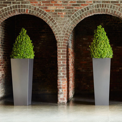 Fioriera in alluminio - TAPERED 30/42 - PLANTERWORX - in corten / quadrata / verticale