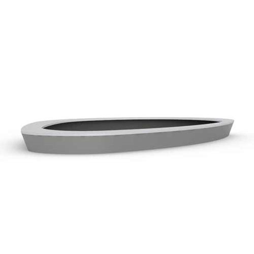 Fioriera in acciaio inossidabile - PLANTERWORX - in alluminio / in acciaio COR-TEN® / ovale
