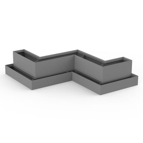 Fioriera in acciaio inossidabile - TWO TIER - PLANTERWORX - in alluminio / in acciaio COR-TEN® / modulabile