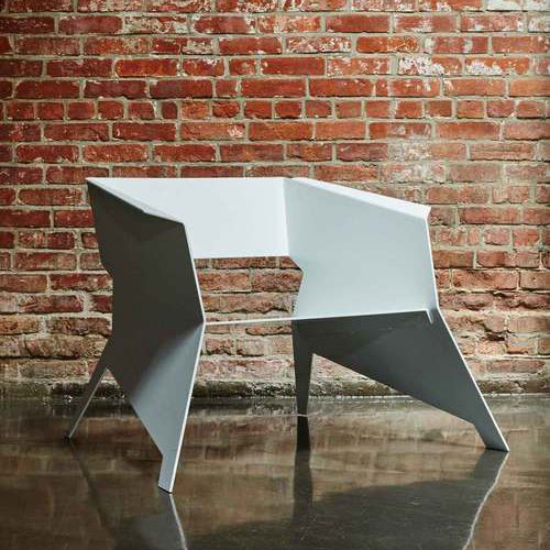 Sedia da giardino contemporanea - AERO - PLANTERWORX - da esterno / in alluminio / in acciaio inossidabile
