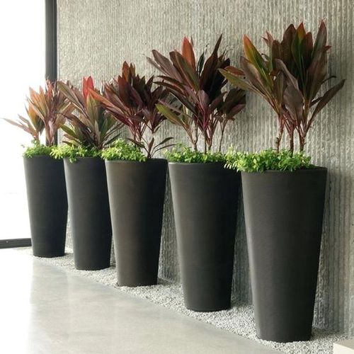 Vaso da giardino in plastica - BLEEKER - CRESCENT garden - rotondo / conico / verticale