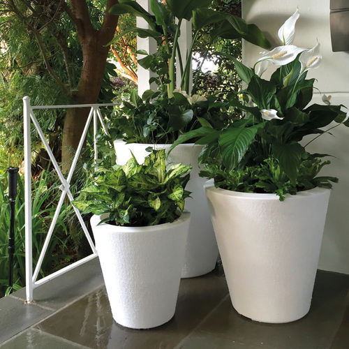 Vaso da giardino in plastica - DOT - CRESCENT garden - rotondo / conico