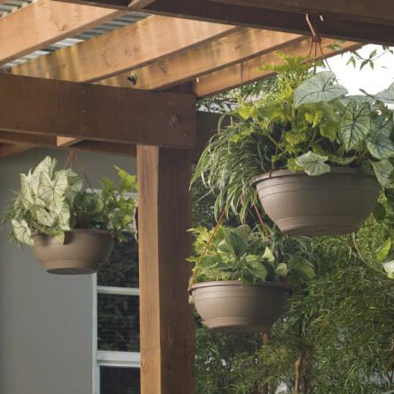 Vaso da giardino in plastica - EMMA - CRESCENT garden - sospeso / rotondo