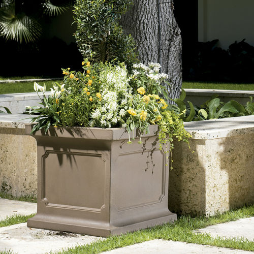 Fioriera in plastica - ESTATE - CRESCENT garden - quadrata / classica / da esterno