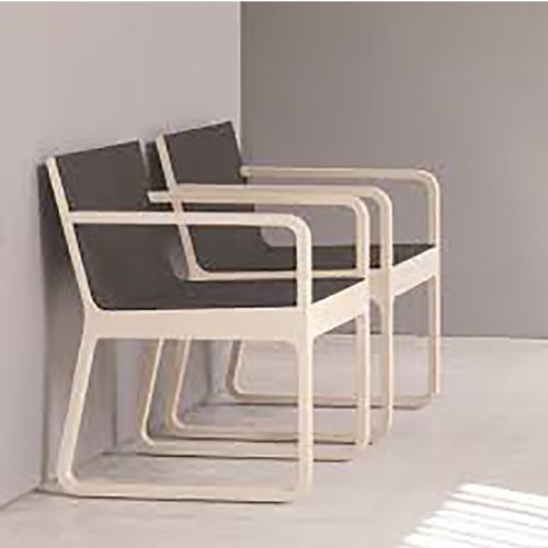 Sedia design scandinavo - MUU - BBB Italia - da interno / in rovere / imbottita