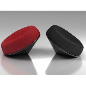 Poltrona design originale - SPIN - BBB Italia - in pelle / in metallo / in ABS