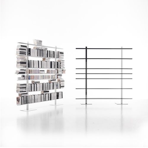 Libreria contemporanea - B.BLIOTEK - BBB Italia - in acciaio / in lamiera d'acciaio