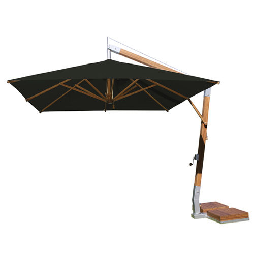 Ombrellone laterale - 3.0M SQ-SW - Bambrella - in acciaio inossidabile / in bambù / resistente al vento