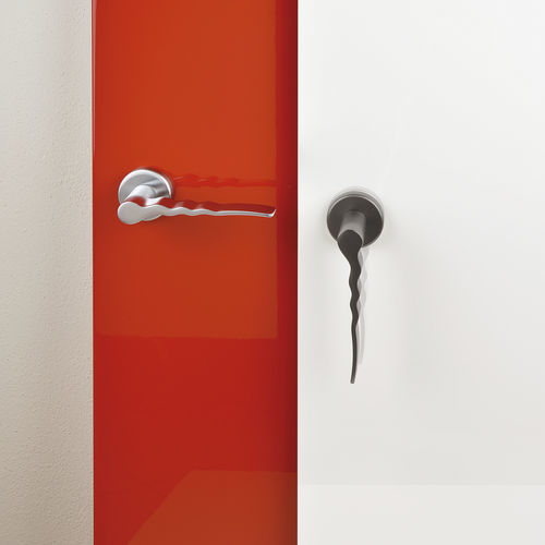 Maniglia per porta - FLOW R6 - Ento - in ottone cromato / contemporanea / per uso residenziale