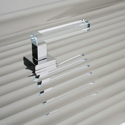 Maniglia per porta - SHINY R6 - Ento - in ottone / in cristallo / contemporanea
