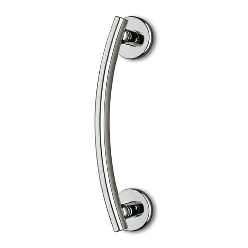 Maniglia a tirante per porta a vetri - SMART - Ento - in ottone / contemporanea / su rosetta