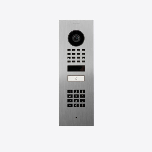 Citofono esterno per montaggio a filo - D1101KV  - DoorBird - in acciaio inossidabile spazzolato / residenziale / professionale