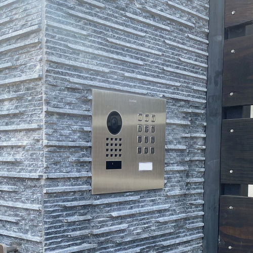 Citofono esterno per montaggio a filo - D1101KH Modern - DoorBird - in acciaio inossidabile spazzolato / residenziale / professionale