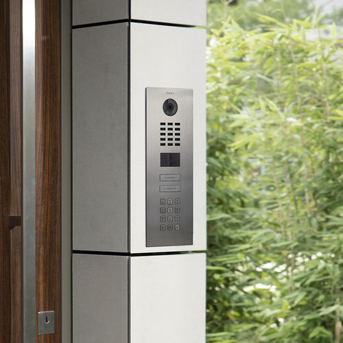 Citofono esterno in acciaio inossidabile spazzolato - D2102KV  - DoorBird - residenziale / professionale / da parete