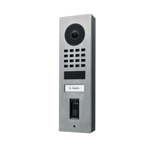 Citofono esterno non incassato - D1101FV - DoorBird - in acciaio inossidabile spazzolato / residenziale / da esterno