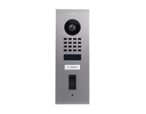 Citofono esterno per montaggio a filo - D1101FV  - DoorBird - in acciaio inossidabile spazzolato / residenziale / professionale