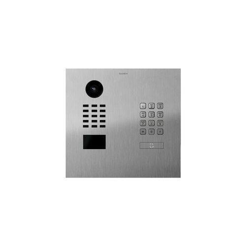Videocitofono in acciaio inossidabile spazzolato - D2101KH - DoorBird - residenziale / non incassato / per montaggio a filo