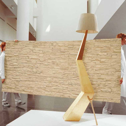Pannello decorativo da parete - M099 OCHER LAJA STONE - KA Coverings - leggero / in poliestere / in fibra di vetro