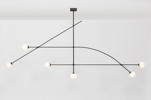 Lampadario contemporaneo - TEMPO - ATELIER DE TROUPE - in vetro / in ottone / LED