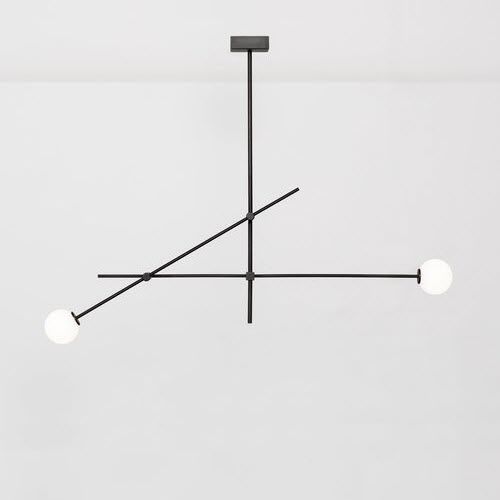 Lampada a sospensione - TEMPO SMALL - ATELIER DE TROUPE - in metallo / in vetro opalescente / contemporanea