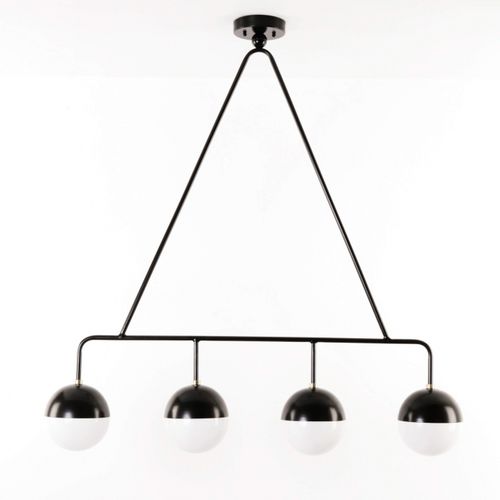 Lampada a sospensione - BALISE - ATELIER DE TROUPE - in ottone / in acciaio con rivestimento a polvere / in vetro opalescente