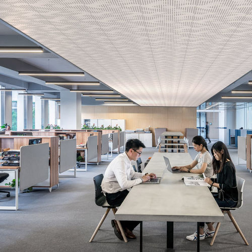 Pannello fonoassorbente per controsoffitto - KOMODO  - artnovion - in legno / per edifici pubblici