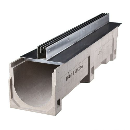 Canaletta per spazio pubblico - YT300-U20400PC - Fujian Yete Industry Co.,Ltd. - con griglie / a fessura / in calcestruzzo a polimeri