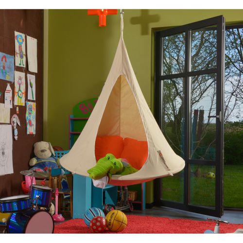 Poltrona contemporanea - BONSAI - cacoon - in tessuto / per bambini / sospesa