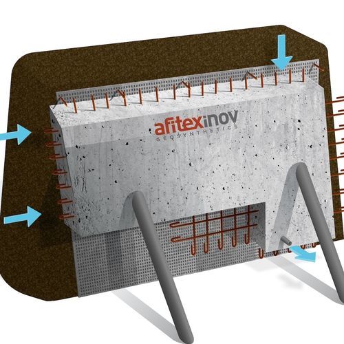 Membrana drenante non tessuta - ALVEODRAIN F - Afitexinov - in polipropilene / di protezione / per filtrazione