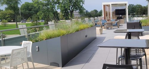 Fioriera in metallo - KITSAP - Tournesol SITEWORKS - in acciaio inossidabile / in acciaio / modulabile