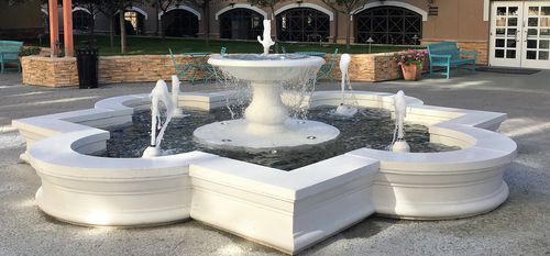 Fontana pubblica - CANTERBURY - Tournesol SITEWORKS - in calcestruzzo / in cristallo / moderna