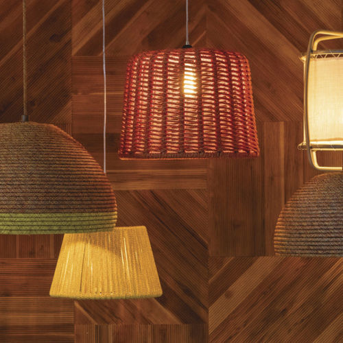 Lampada a sospensione - Kauai  - Tidelli - in alluminio / in corda / contemporanea