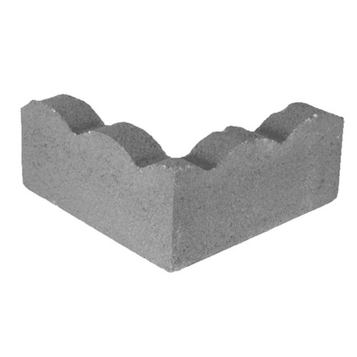 Bordura da giardino - 34IN CORNER SCALLOP - PAVESTONE - in calcestruzzo / in pietra / altre forme